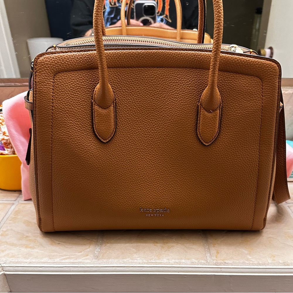 Kate Spade Knott Medium Satchel Pebble Leather